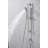 Twist Collection 24" Slide Bar Handheld Shower Head Set with 60" Flexible Hose - Brushed Nickel-92461225