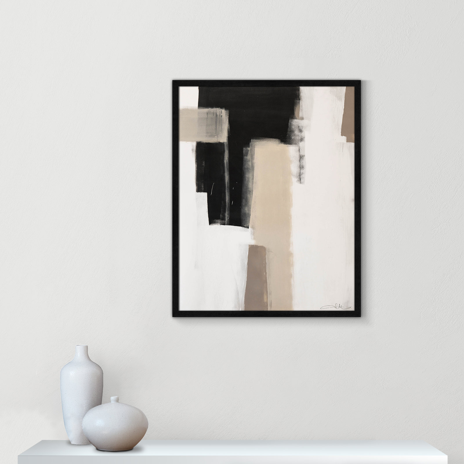 Earth Scapes I Print, 29.5" H x 23.5" W x 1.25" D, Black Slim Unmatted Picture Framed
