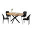 Ensemble de table de salle à manger 5 pièces avec 4 chaises modernes-479687004