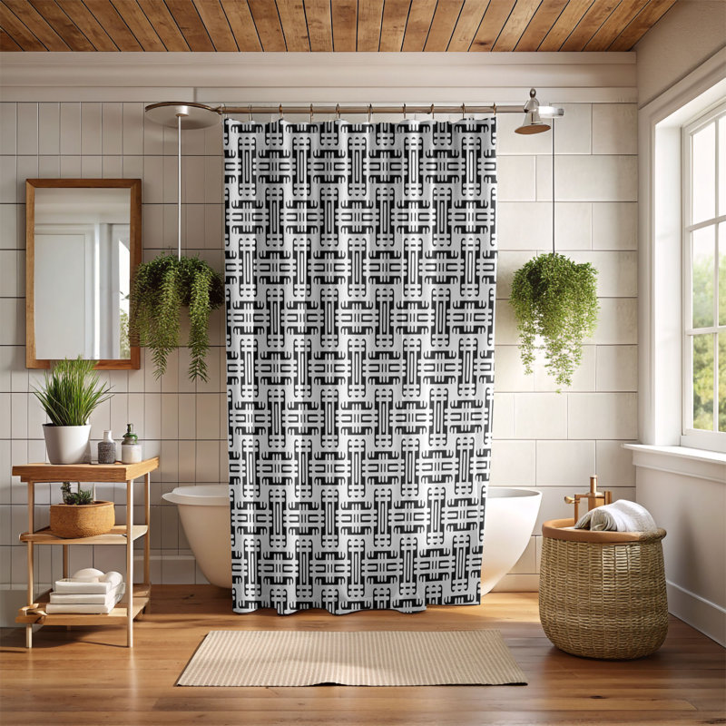 White Tone - Premium Shower Curtain, 74"H x 71"W