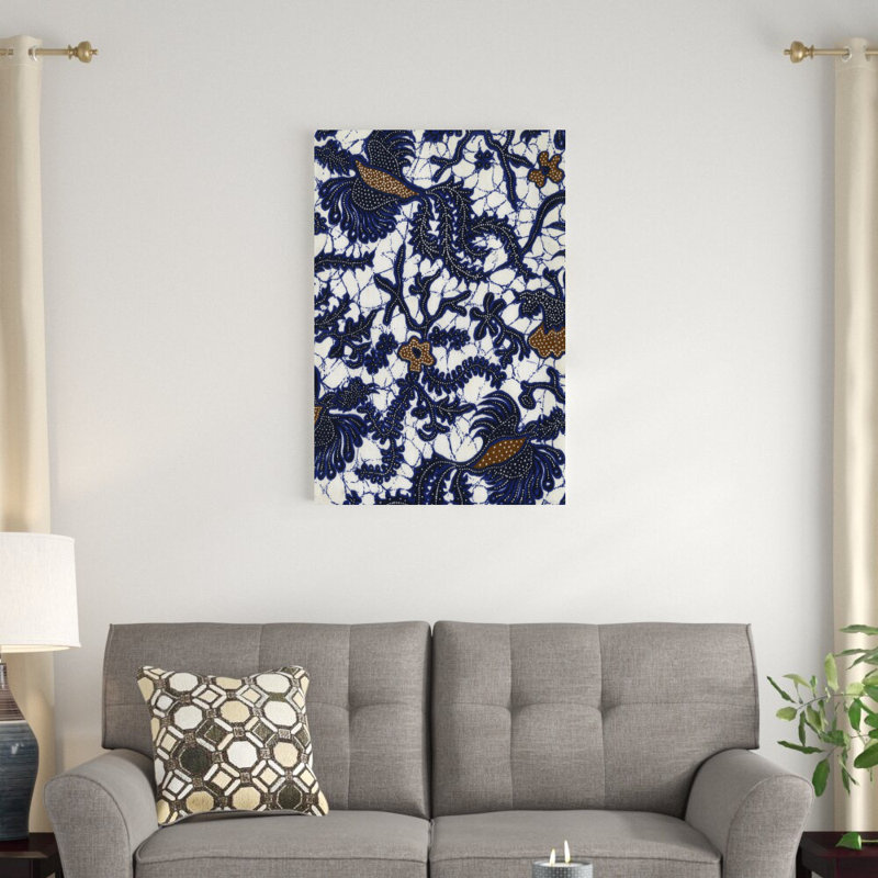Batik indonésien I, H 36 po x l 24 po