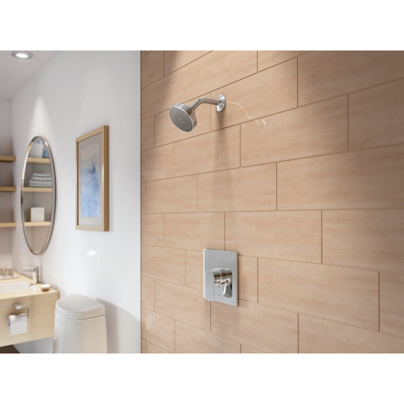 Garniture de douche à valve à pression équilibrée 7 po TOTO® Oberon®, chrome poli