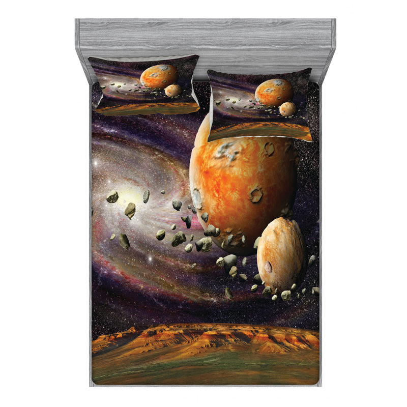 Microfiber Sheet Set, Queen Sheet Set with Fitted Sheet