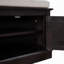 Banc de rangement avec 4 portes et tablettes réglables, banc à chaussures avec coussin amovible pour le salon, vestibule (espresso)
