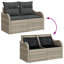 231cm Wide Patio Sofa with Cushions