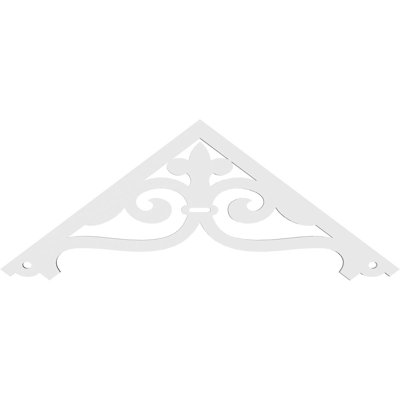 Finley Signature Urethane Gable Pediment, Primed Tan