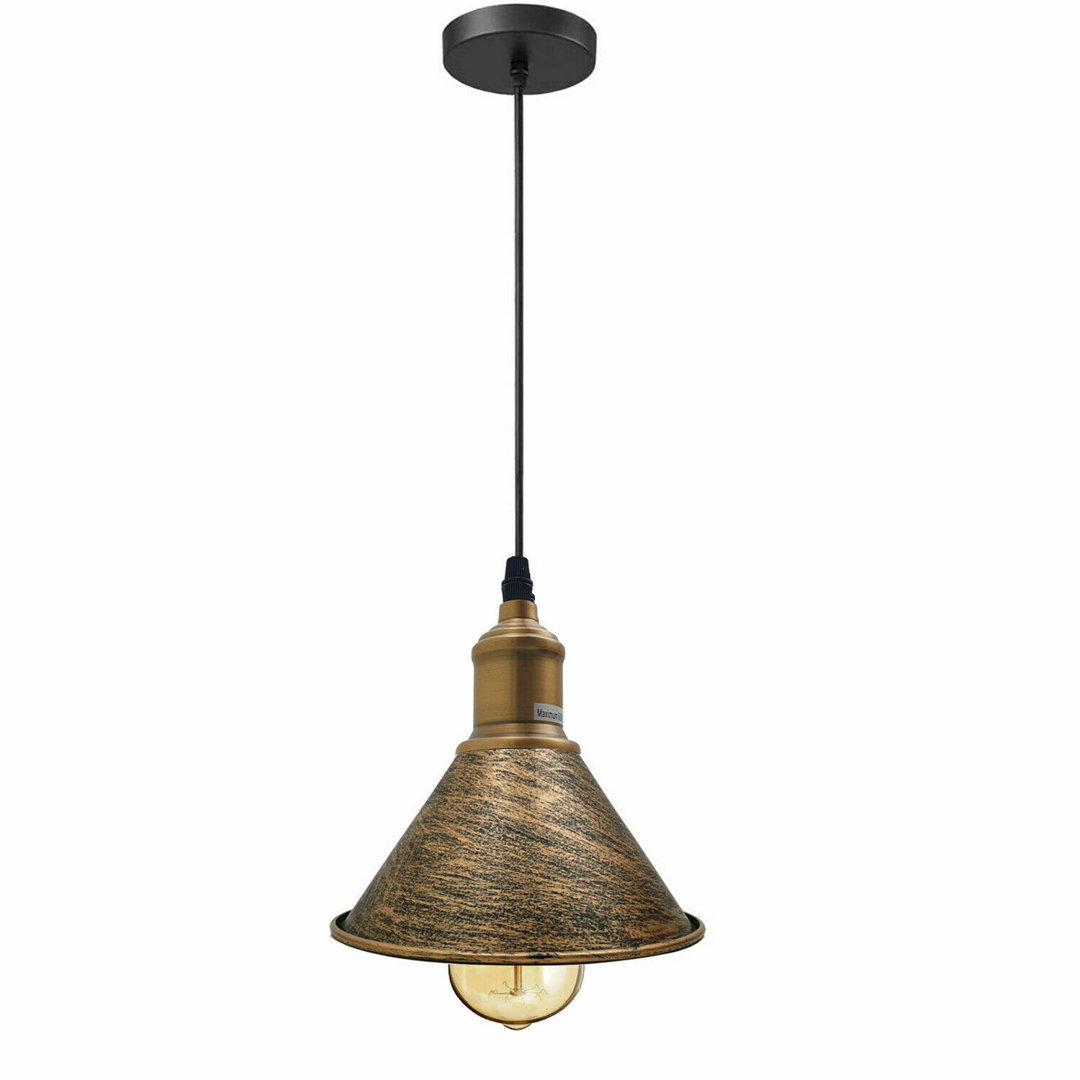 Ashtabula 1 - Light Brushed Copper Pendant
