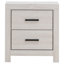 Table de chevet 2 tiroirs Coastal White