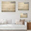 Toile abstraite abstraite «Minimalisme», art mural sur bois de pin naturel-458028681