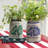 Personalized Stoneware Wedding Crock, Blue