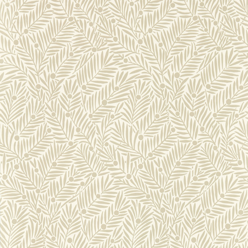 Yew & Aril 10.05m x 52cm Matte Wallpaper Roll, Rice Paper