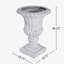 Urne de jardin pour l'extérieur, blanc antique-258575903