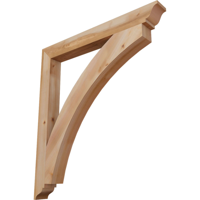 Support traditionnel Thorton, H 42 po x l 3,5 po x P 38 po, Cèdre rouge de l'Ouest (lisse)