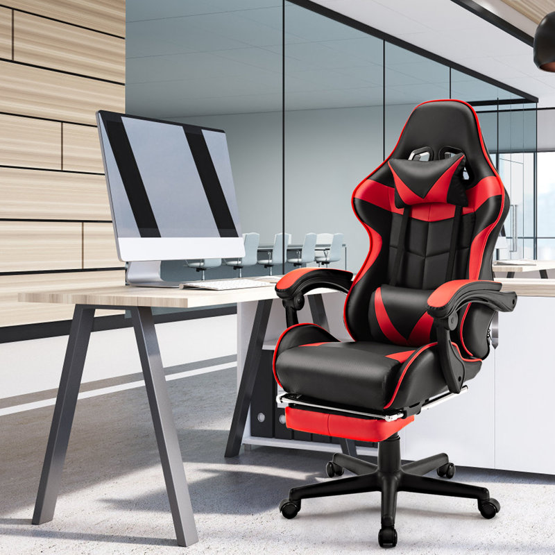 Fauteuil de jeu ergonomique pour adultes Soontrans, Rouge