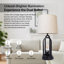 Lampe de table ovale sur pied