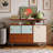 Rounded Double-Layer Countertop Buffet Table