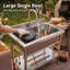 Freestanding Single Bowl Stainless Steel Kitchen Sink