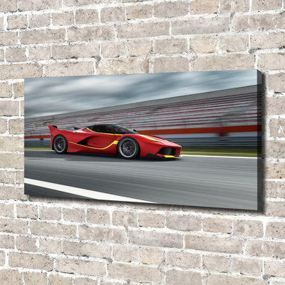 Sports Car - Wrapped Canvas Print