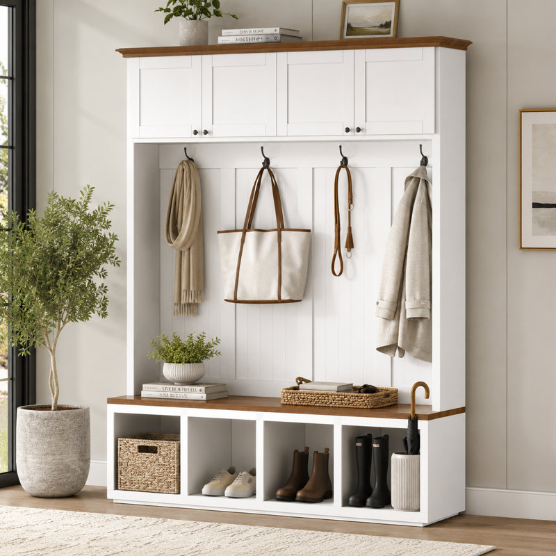 Armoire de vestibule de style moderne, White