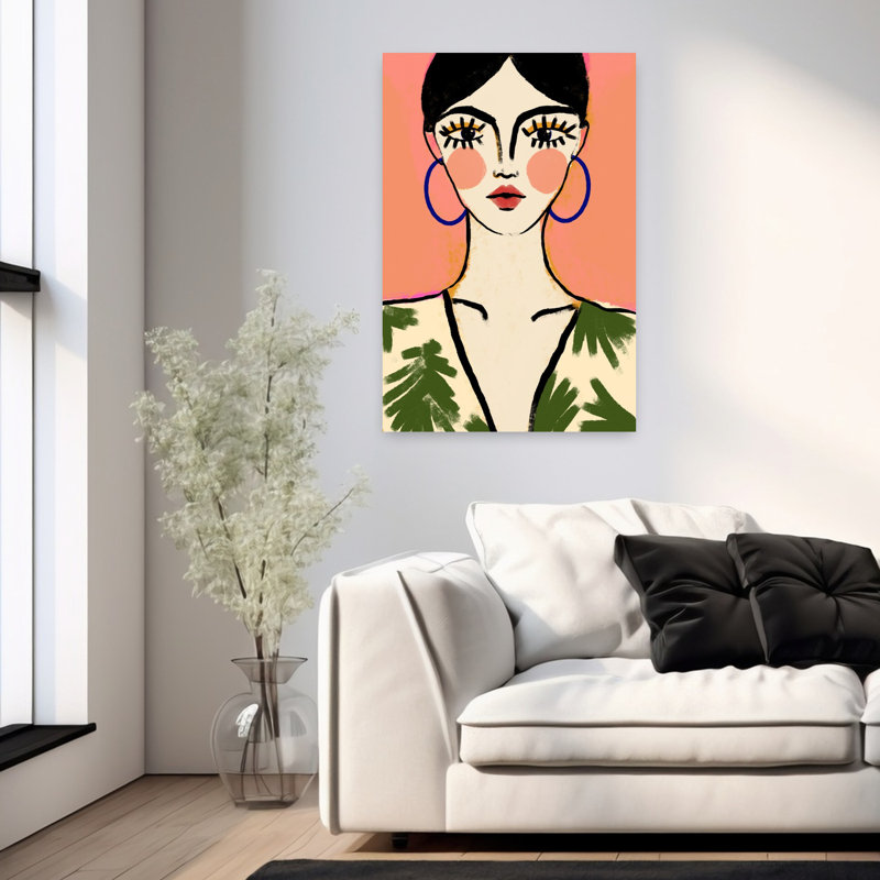 Art contemporain contemporain abstrait, H 36 po x l 24 po