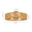 5 - Light 23.6'' Rattan Woven Natural Drum Rope Ceiling Light