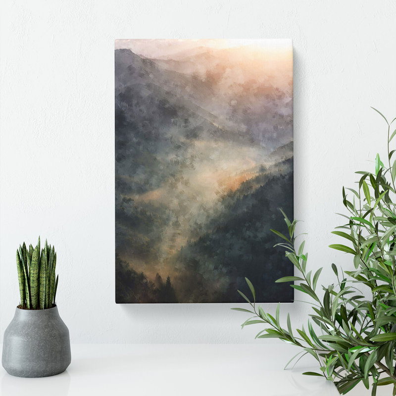 Valley Mist - Wrapped Canvas, 76cm H x 50cm W x 3cm D