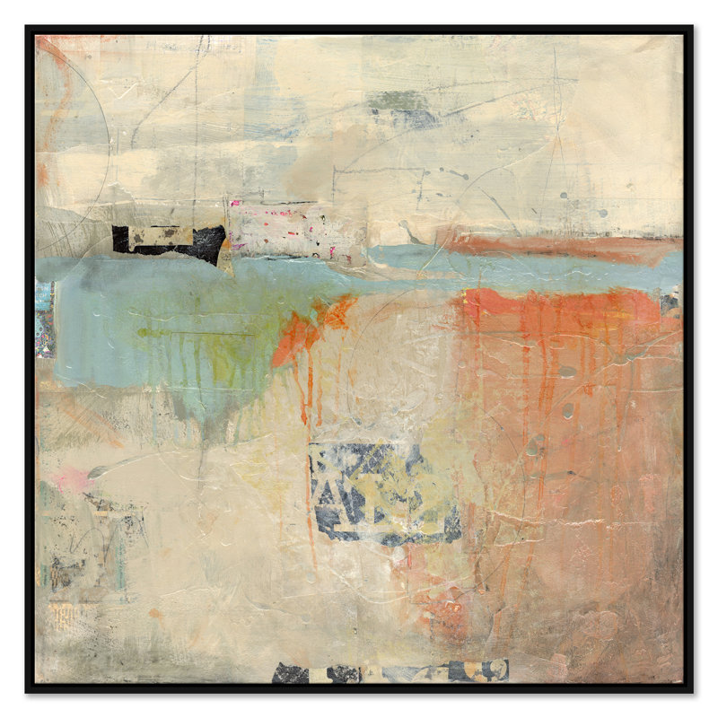 Harborview II by Jill Krasner - Single Picture Frame Graphic Art on Canvas, Black
