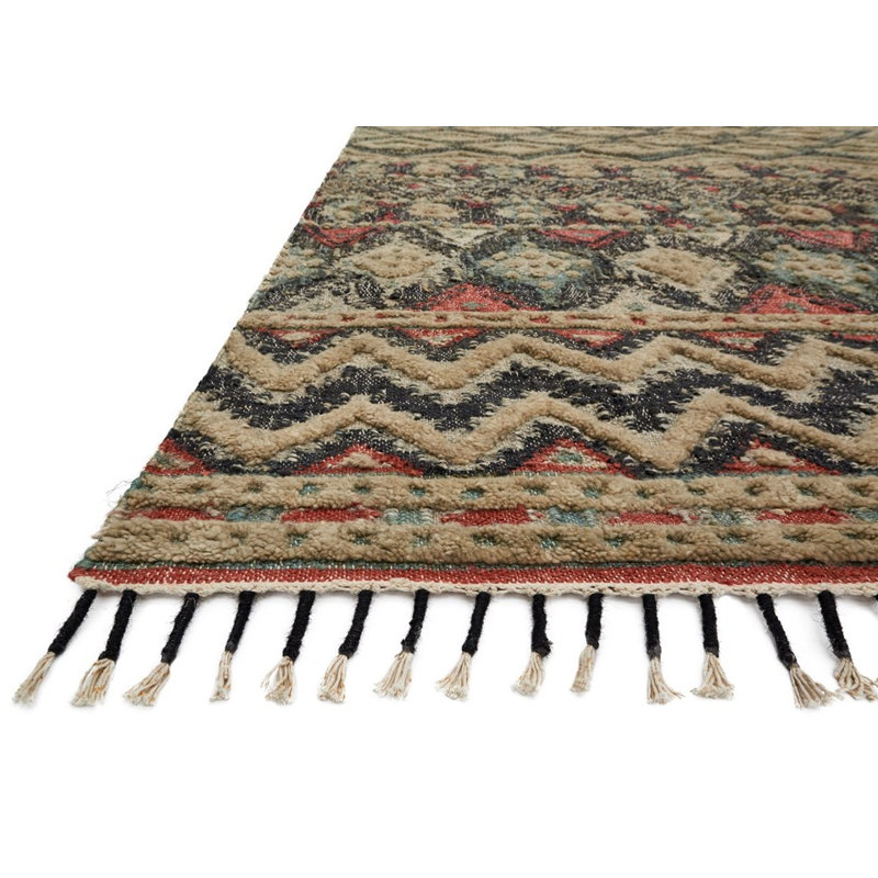 Tapis brun tissé à la main Bentonville, Tapis de couloir 2 pi 6 po x 9 pi 9 po