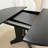 Dining Table For Farmhouse Kitchen 59X43 Inch Expandable Oval Table Top With Removable Leaf Trestle X Shaped Base Black-1093262083