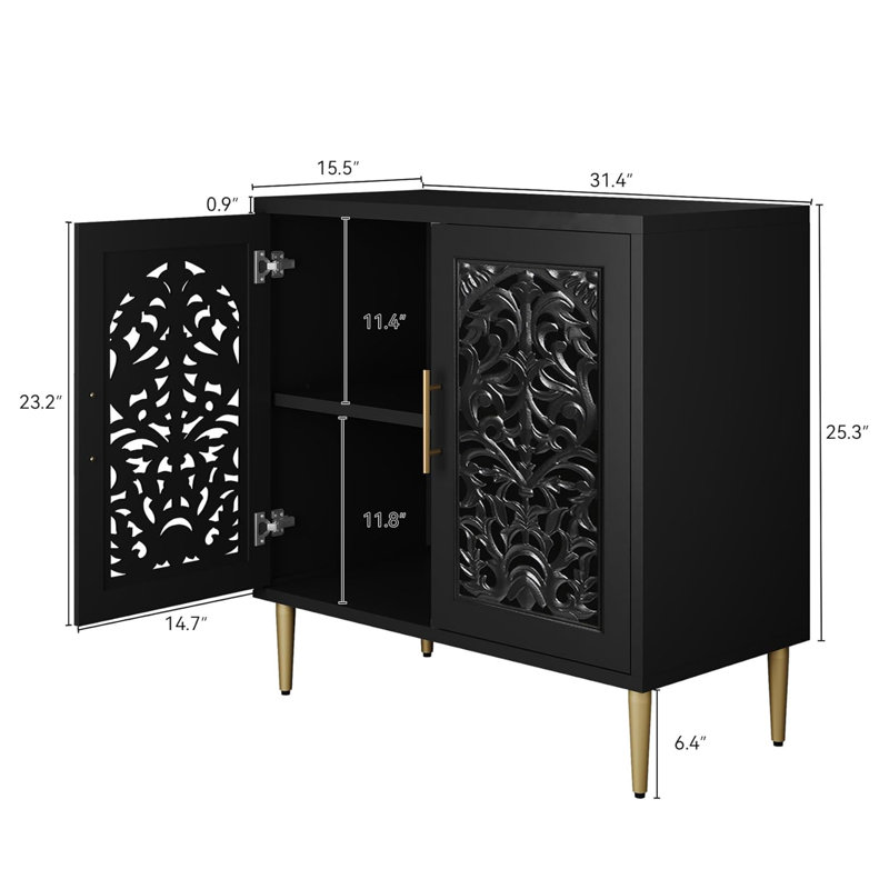 Accent Cabinet, Black