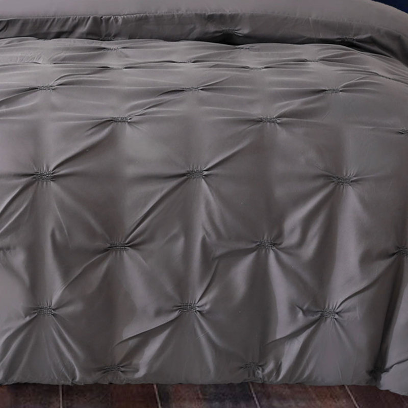 Giddens Microfiber Solid Colour Duvet Cover Set with Pillowcases