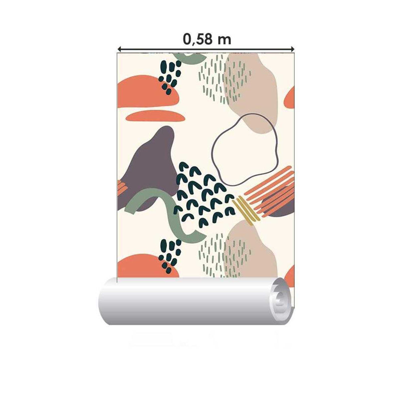 Rouleau de papier peint adhésif L 126 po x l 24 po Meini