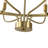 Vinesh 6 - Light Height Adjustable Rustic Golden Metal Chandelier-1105520791