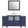Karson 60'' Single Bathroom Vanity with Engineered Marble Top with Mirror