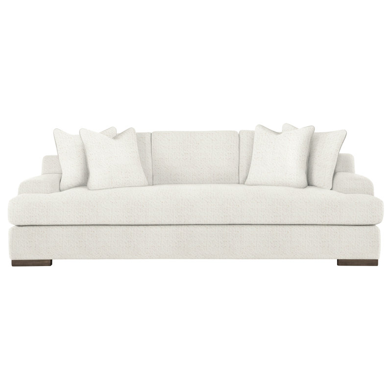 Andie 95'' Recessed Arm Sofa, Dorado Snow Crypton® Chenille 5558-000, Aged Gray