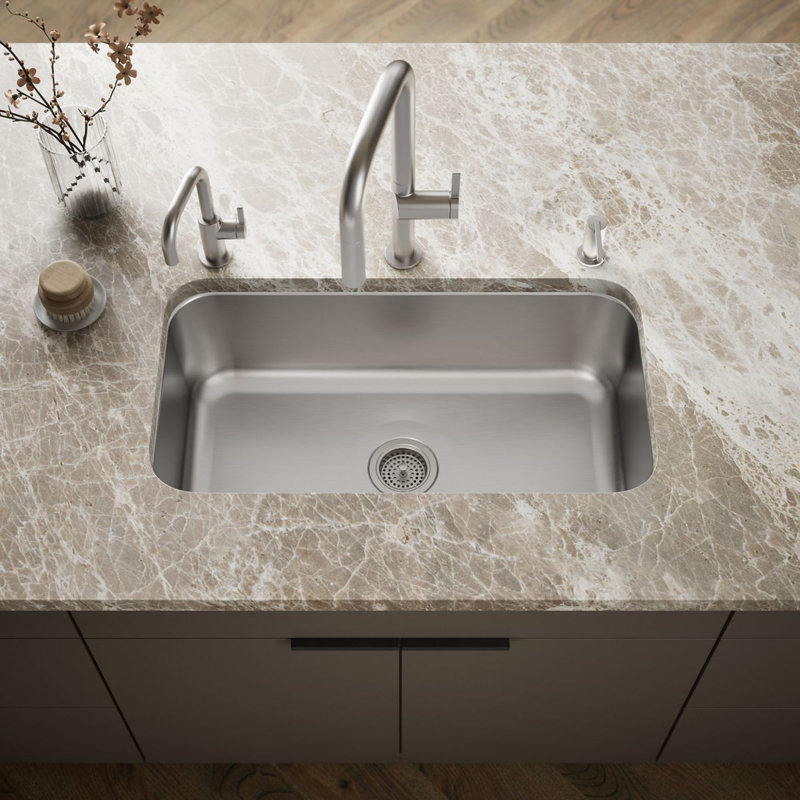 Undertone® Large Under-Mount Single-Bowl Kitchen Sink