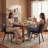 Modern Faux Leather Dining Chairs Upholstered Side Chairs for Kitchen & Living Room-1683532260