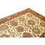 Hand Knotted Wool Area Rug in Ivory And Red