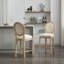 Ensemble de 2 tabourets de bar en bois massif avec tabourets de bar en bois massif-414595343