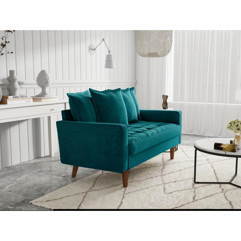 Causeuse 58 po, Bleu sarcelle