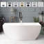 Baignoire de trempage autoportante 66,9 "x 31,5"-75068069