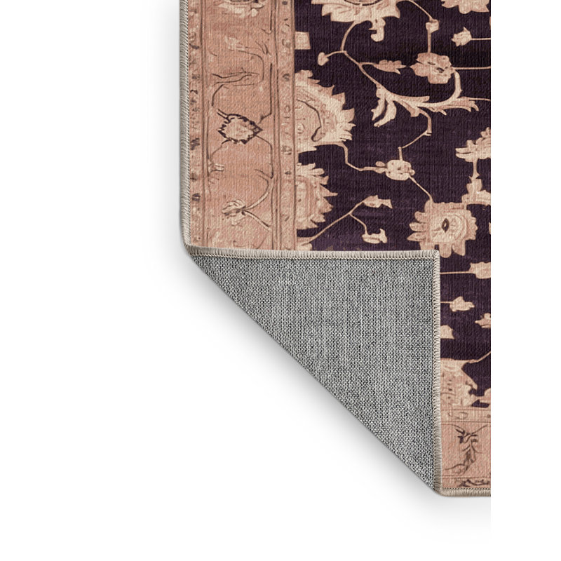 Machine Washable Overdyed Beige Area Rug, Rectangle 2' x 3'