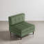 Fauteuil capitonné en velours côtelé-1283549082