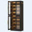 Bibliothèque de 67 po de hauteur avec portes, éclairage DEL et 8 tablettes de rangement réglables-608129855