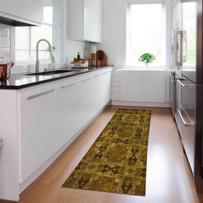 Tapis intérieur / extérieur Fondren, Tapis de couloir 2 pi 3 po x 7 pi 6 po