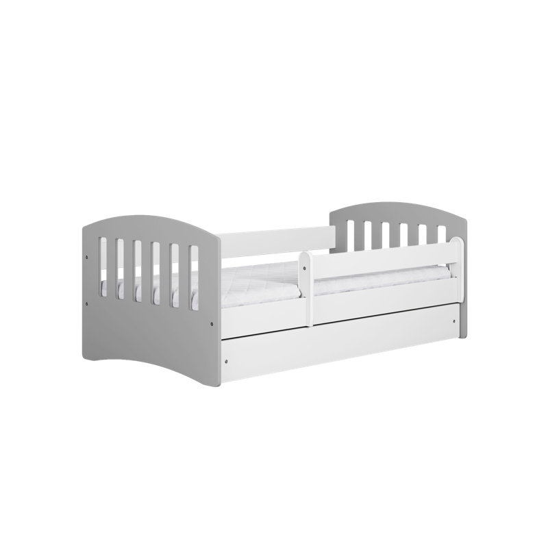 Hermes Convertible Toddler Bed and Mattress by Mack + Milo, European Toddler (80 x 160cm), Grey
