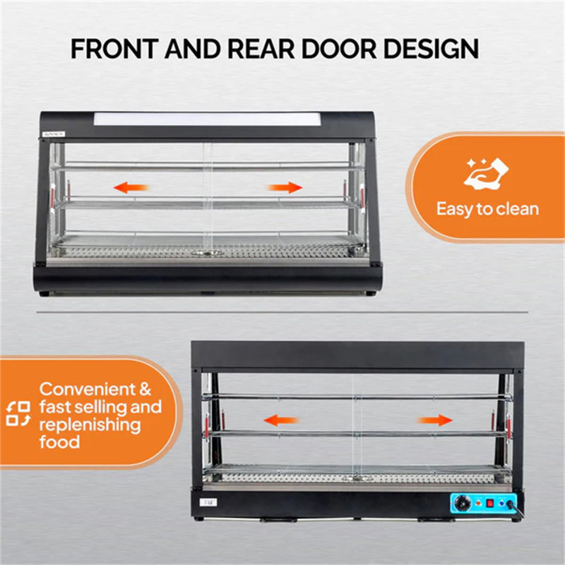 Vitrines à 3 niveaux 48 pouces 1800W 110V