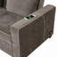 Lit tapissier de 61,4 po, canapé-lit escamotable avec deux coussins décoratifs, double port de chargement USB et dossier réglable pour l'espace de vie-1350301292