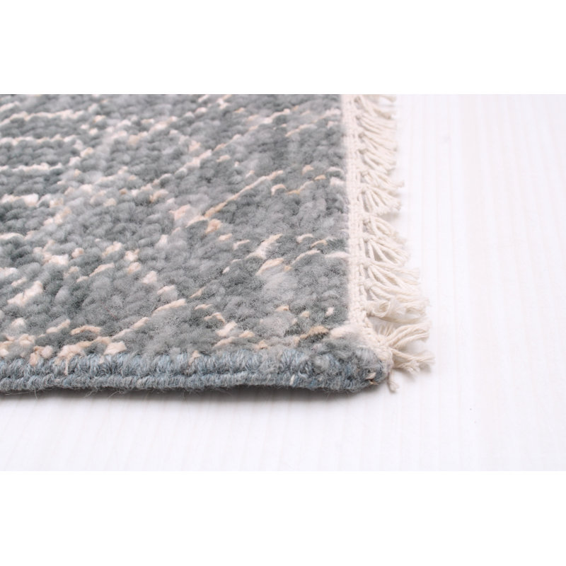Tenyia One-of-a-Kind 7'11" X 9'9" New Age Area Rug in Dark Gray