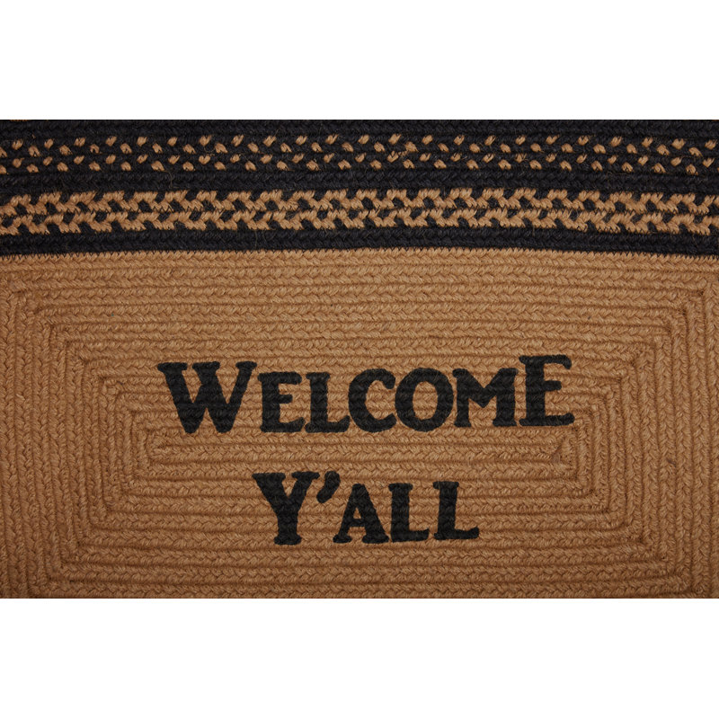 Tapis de jute Farmhouse, Rectangle 1 pi 8 po x 2 pi 6 po